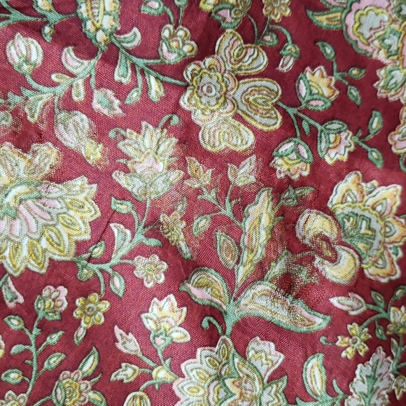 Darn Good Yarn Sari Silk Wrap Skirt Ankle Goddess - Picture 14 of 16